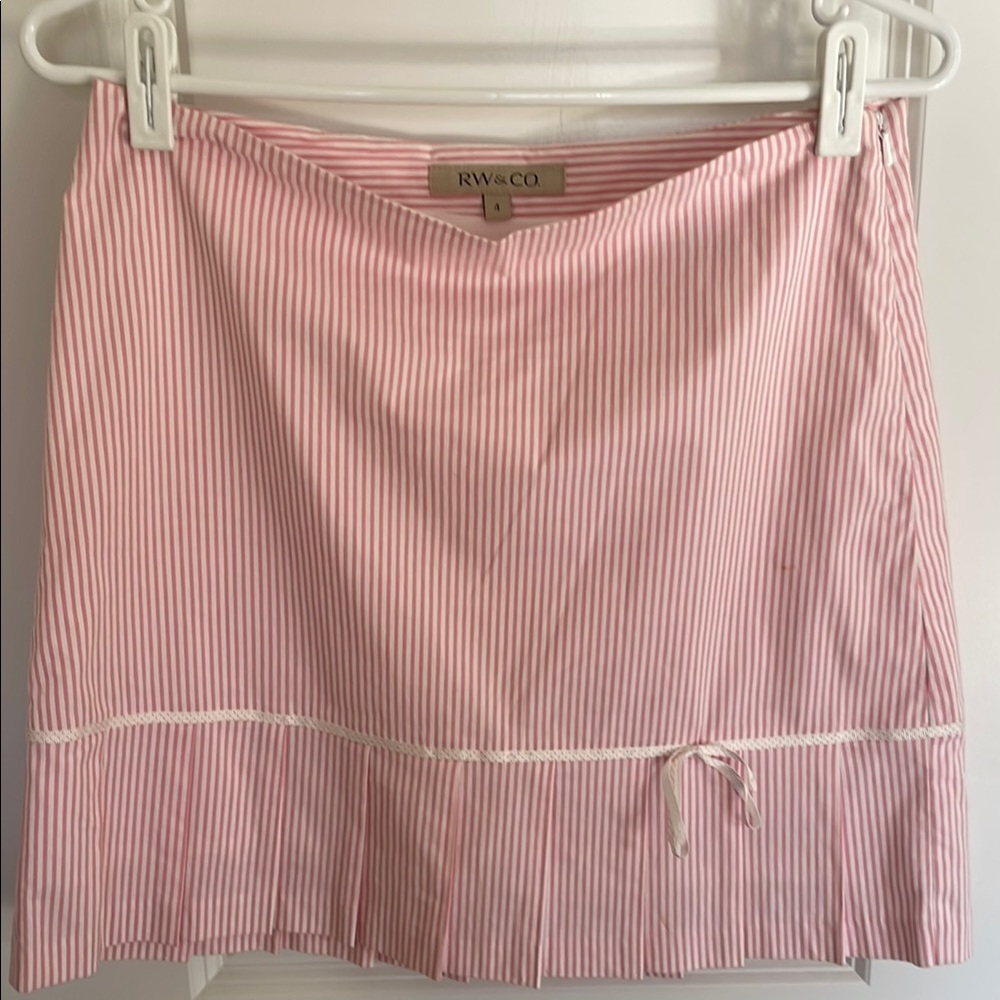 RW&CO. Pink Striped Women's Skirt